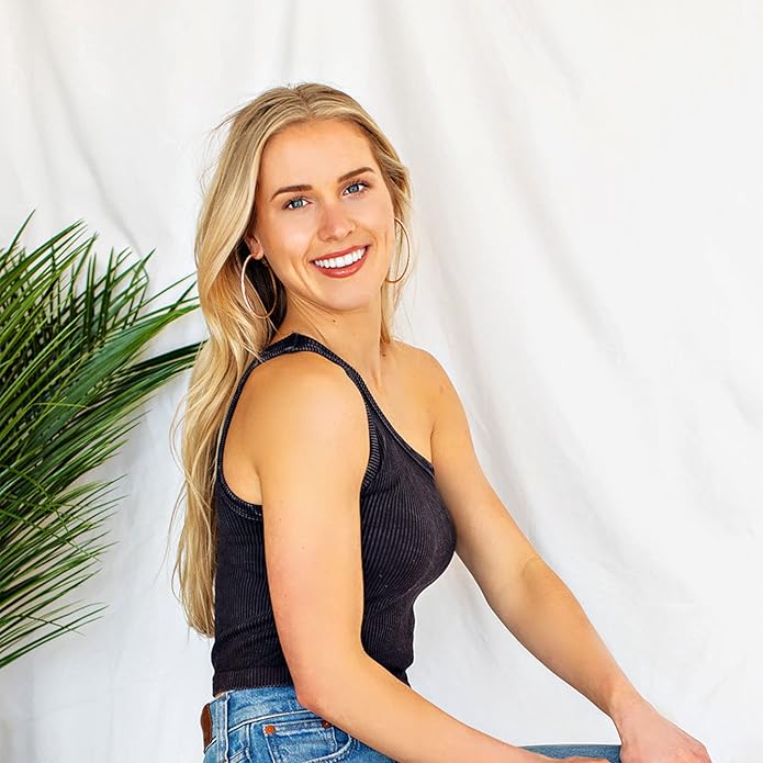 925 Sterling Silver Earrings Large Rhinestone Hoop Earrings Big Cubic Zirconia Hoop Earrings Thin Rhinestones Round Hoop Earrings for Women 20/30/40/50/60/70mm Sparkly Hoops With Crystals for Womens