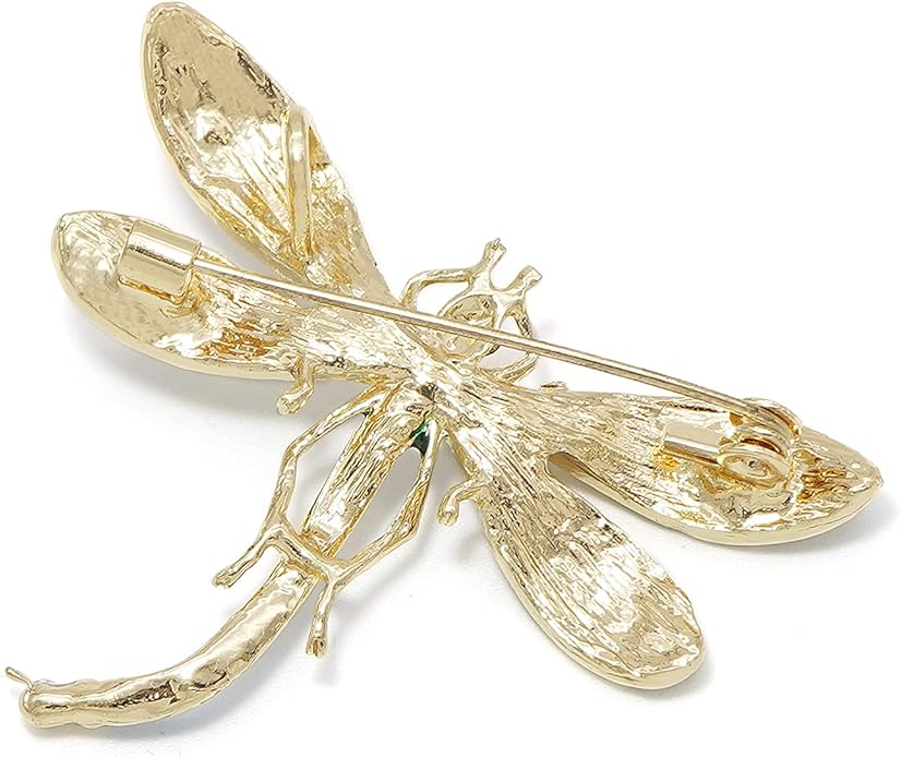 Gleamart Dragonfly Brooch Pin Acrylic Fly Insect Breastpin for Women Clothing Corsage