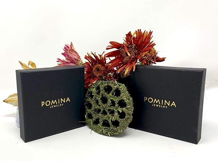 POMINA White Flower Statement Necklace for Women, Floral Bib Collar Necklace with Adjustable Chain, Flower Earrings, Elegant Costume Jewelry for Weddings, Gifts for Women