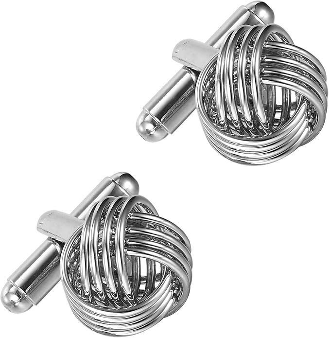 Stunning Mens Nautical Knot Stainless Steel Cufflinks
