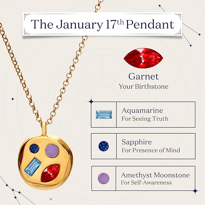 Birthdate 14k Gold Necklace for Women - 16-20in Adjustable 14 Karat Gold Chain with Lobster Clasp - Cadenas de Oro 14k Puro Para Mujer, Ladies Jewelry Birthstone