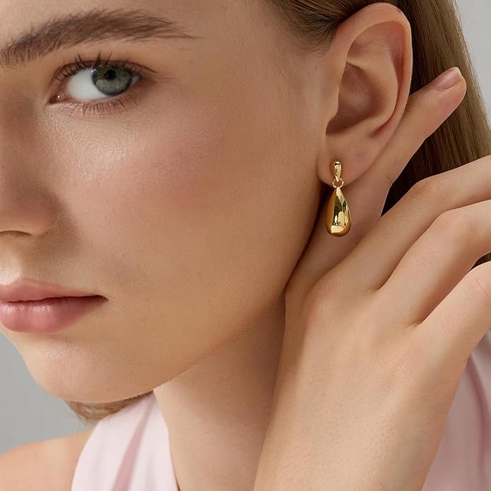 Green Crystal huggie gold hoop earrings for women Girls,14K Gold Plated with 925 Sterling Silver Post color Cubic Zirconia dainty cute Earrings| CZ Stud Earring