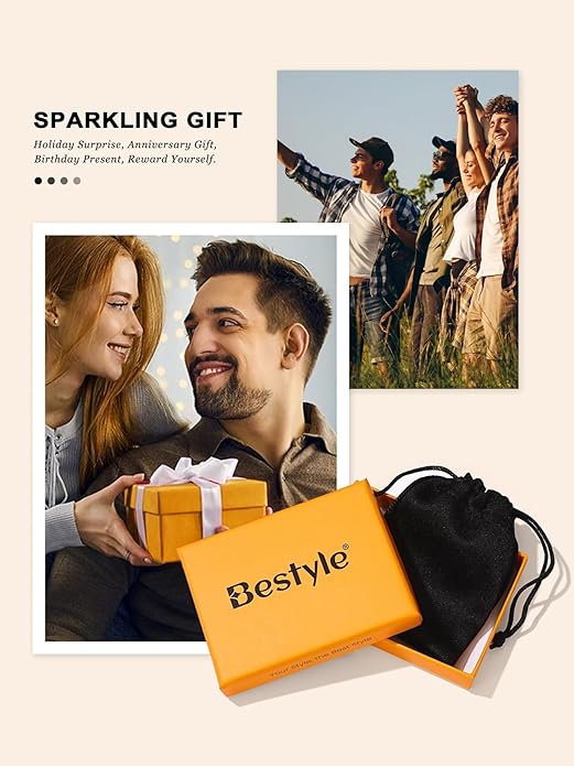 Bestyle Stainless Steel Signet Ring for Men Women in Gold/Black/Silver/Vintage Gray Tone, Chunky Thick Heavy Dome Band Ring Cool Finger Ring, Gift for Dad Husband, Size 7-14 Customizable