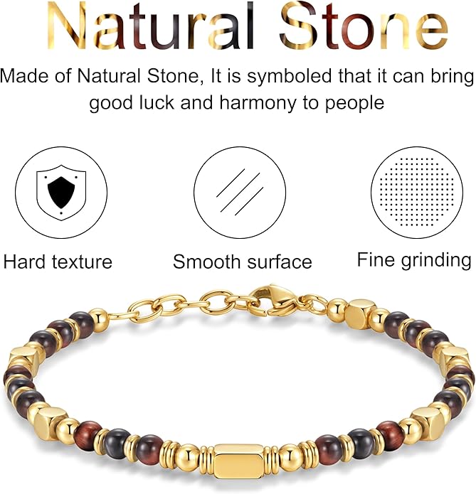 Beaded Bracelets for Women - Silver and Gold Boho Bracelets, Trendy Jewelry Gifts for Lover, Mom, Friends