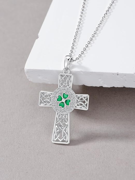 Seiyang 925 Sterling Silver Mustard Seed/Cross/Star of David/Triquetra Trinity Knot/Celtic/Claddagh Necklace Christian/Irish Jewelry Gifts for Women Mom Her