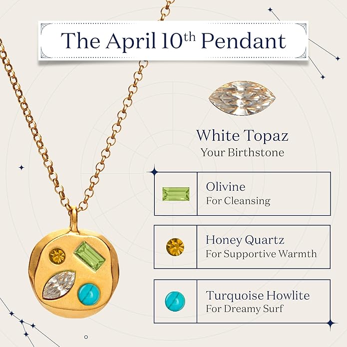 Birthdate 14k Gold Necklace for Women - 16-20in Adjustable 14 Karat Gold Chain with Lobster Clasp - Cadenas de Oro 14k Puro Para Mujer, Ladies Jewelry Birthstone