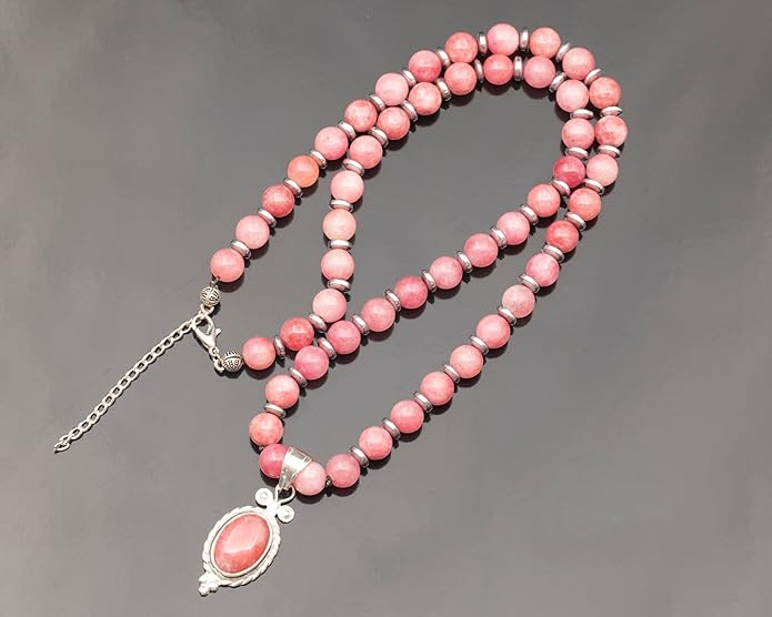 Natural Carnelian Agate Silver Pendant, Genuine Black Onyx Beaded Necklace, Gemstone Strong Necklace, 18x13 Cabachon, Fashion Dainty Jewelry, Healing Crystal Chakra Necklace, Minimalist Necklace