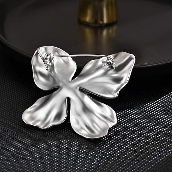 Flower Brooch Pin - Rhinestone Flower Pin 18k Gold Plated - Thanksgiving Day, Birthday, Wedding Gifts for Mom, Wife