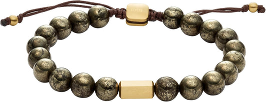 Fossil Men's Stainless Steel and Genuine Leather and/or Beaded Bracelet for Men