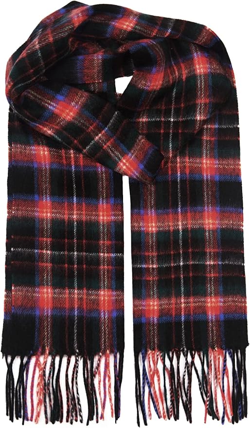 EURKEA 100% Cashmere 2025 Winter Scarf for Women Fringed Edges Warm & Soft Lightweight Solid/Plaid/Two-Tone Free Size