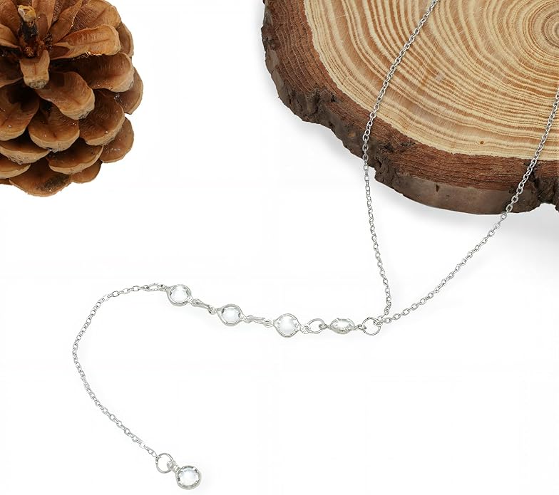 14K Gold Plated Y Necklace for Women – Dainty Lariat Long Pendant Chain, Layered Drop Necklace for V Neck Dress, Simple Sexy Cleavage Jewelry Gifts for Women