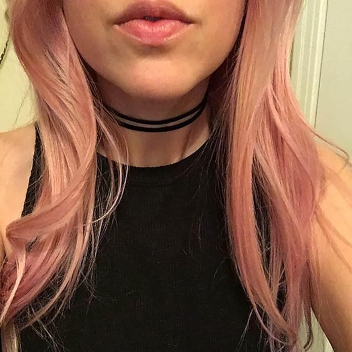 Fesciory Black Necklaces for Women, Adjustable Layered Velvet Leather Lace Collar Necklace, Goth Jewelry Gifts.