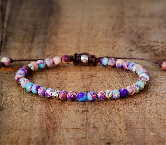 ZOSOJONA Boho Handmade Natural Stone Wrap Bracelets Turquoises Crystal Beads Bracelet Jewelry