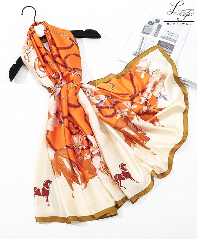 Hioyiwse Shawl Scarf For Women Lightweight Scarves Floral Pattern Formal Evening Dressesformal Shawl Summer Wraps