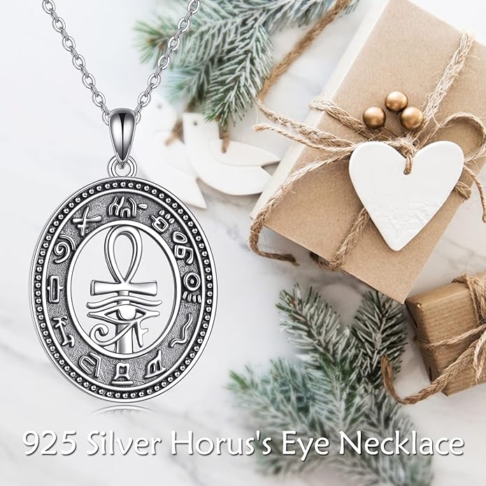 VONALA Silver Evil Eye Necklace for Women Hamsa Fatima Necklace Hamsa Hand Jewelry Gifts for Men
