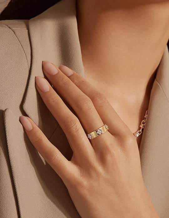 Premium Emerald&Moissanite Clover Rings for Lucky Women|Moissanite D Color VVS1 Clarity 3EX Cut|925 Sterling Silver 14K Gold Plated Non Tarnish