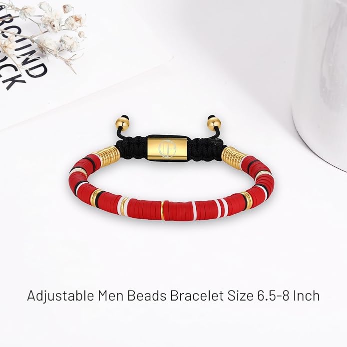 Gold-Plated Bracelets for Men 18K Gold Plated Franco Link Chain Stainless Steel Bracelet Adjustable Bracelet Mens Jewelry Birthday Gift