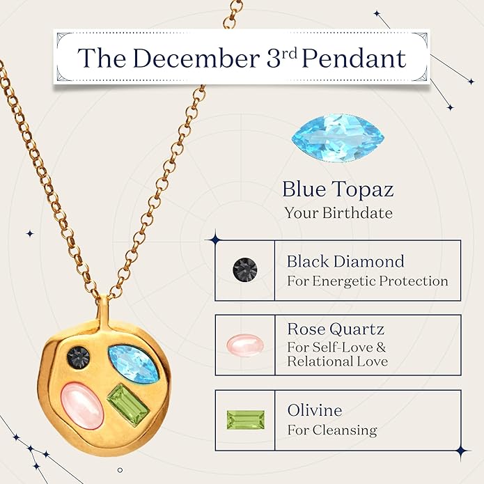 Birthdate 14k Gold Necklace for Women - 16-20in Adjustable 14 Karat Gold Chain with Lobster Clasp - Cadenas de Oro 14k Puro Para Mujer, Ladies Jewelry Birthstone