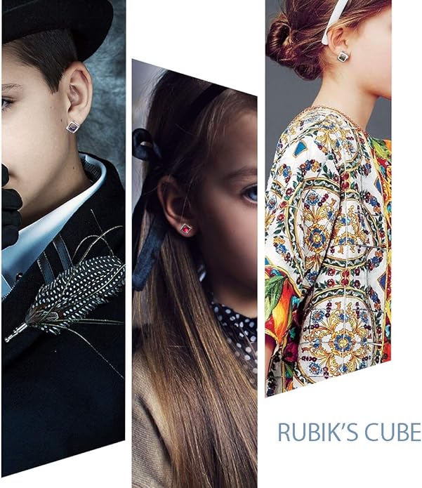 Aurora Tears Birthstone Necklace/Earring 925 Sterling Silver Women Cross/3D Cube/Cresent Moon Birth Stone Jewelry Mens Birthday Gift Anniversary Present