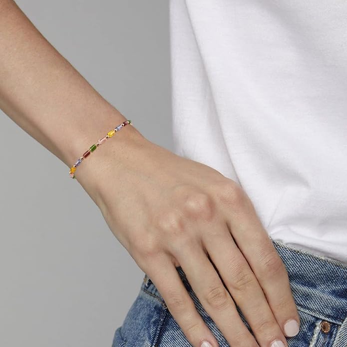 MTMY Gold Chain Bracelet for Women 14K Gold Plated Dainty Bracelets with Adjustable Chain Cute Bracelet Gold Trendy Jewelry