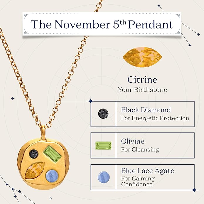 Birthdate 14k Gold Necklace for Women - 16-20in Adjustable 14 Karat Gold Chain with Lobster Clasp - Cadenas de Oro 14k Puro Para Mujer, Ladies Jewelry Birthstone