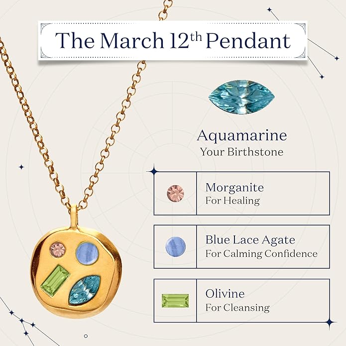 Birthdate 14k Gold Necklace for Women - 16-20in Adjustable 14 Karat Gold Chain with Lobster Clasp - Cadenas de Oro 14k Puro Para Mujer, Ladies Jewelry Birthstone