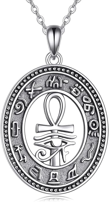 VONALA Silver Evil Eye Necklace for Women Hamsa Fatima Necklace Hamsa Hand Jewelry Gifts for Men