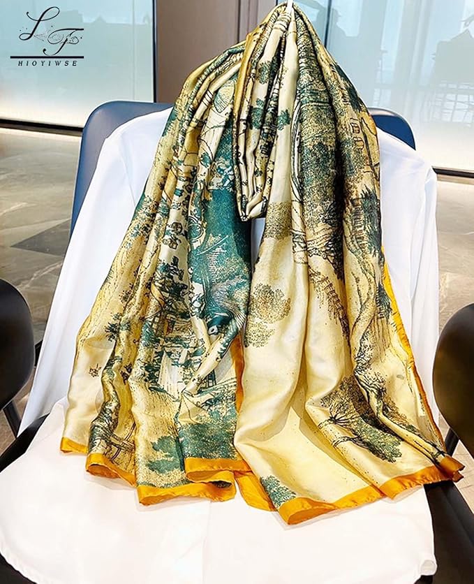 Hioyiwse Shawl Scarf For Women Lightweight Scarves Floral Pattern Formal Evening Dressesformal Shawl Summer Wraps