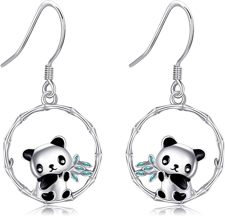 Animal Earrings 925 Sterling Silver Dangle Earrings Leverback Earrings Animal Jewelry for Women
