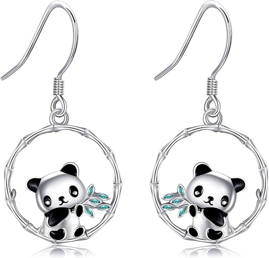Animal Earrings 925 Sterling Silver Dangle Earrings Leverback Earrings Animal Jewelry for Women