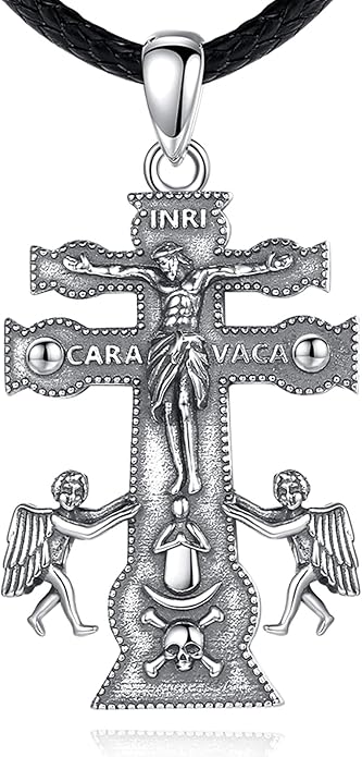 EUDORA 925 Sterling Silver St Christopher/St Benedict/St Michael/Virgin Mary/San Judas Tadeo/Good Shepherd Cross/Archangel Necklace Medal Pendant Protection Religious Amulet Jewelry For Men Women
