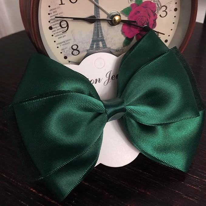LEEQE Double Face Forest Green Satin Ribbon 1 inch X 25 Yards Polyester Forest Green Ribbon for Gift Wrapping Very Suitable for Weddings Party Hair Bow Invitation Decorations and More