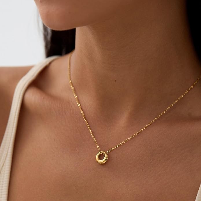 Gold Necklace for Women-14k Gold Plated Infinity Necklace Star Of David Necklace Evil Eye Cross Pendants Heart Dainty Gold Necklace For Women