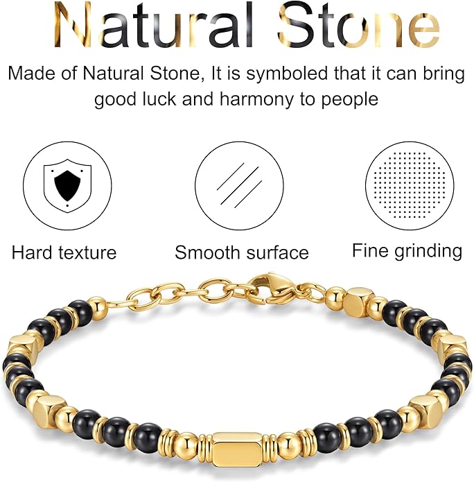 Beaded Bracelets for Women - Silver and Gold Boho Bracelets, Trendy Jewelry Gifts for Lover, Mom, Friends