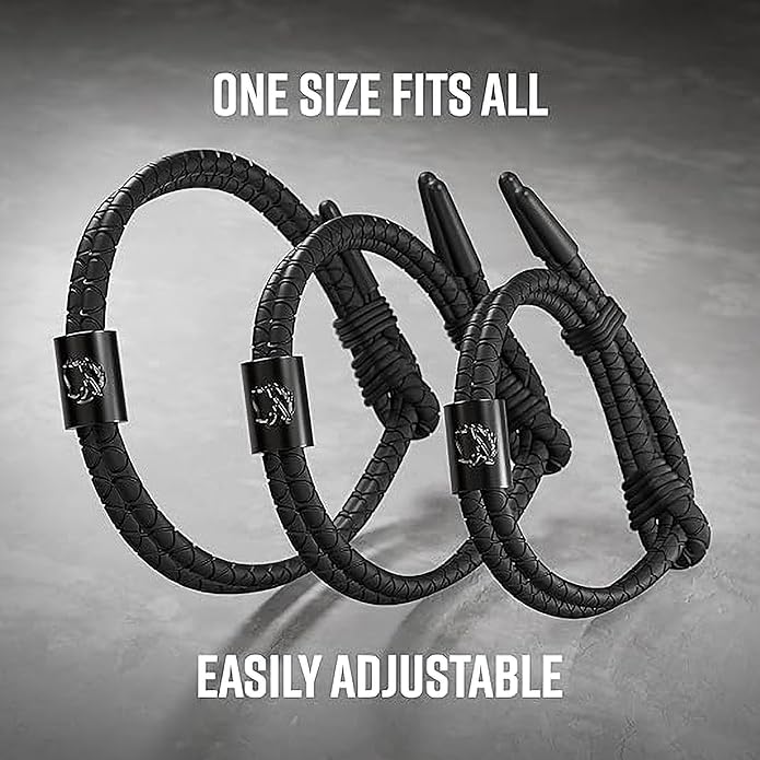 Rowdy Parrot The Driftwood FlexTech Adjustable Silicone Rope Bracelet: Waterproof, Sweatproof, Sunproof, Minimalist Surf, Golf Jewelry for Men - One Size Fits All