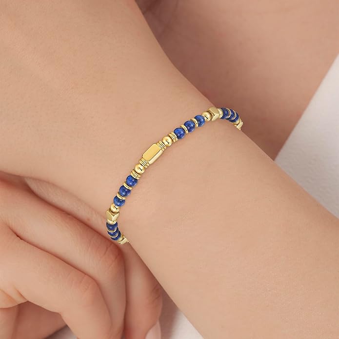 Beaded Bracelets for Women - Silver and Gold Boho Bracelets, Trendy Jewelry Gifts for Lover, Mom, Friends