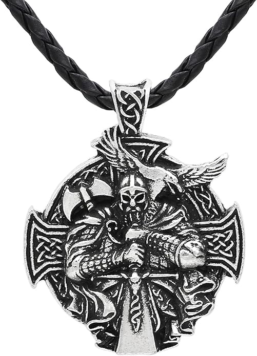 S925 Sterling Silver Viking Pendant, Norse Mythology Inspired Men's Jewelry, Perfect for Necklaces, Gift for Father's Day, Christmas, Birthday