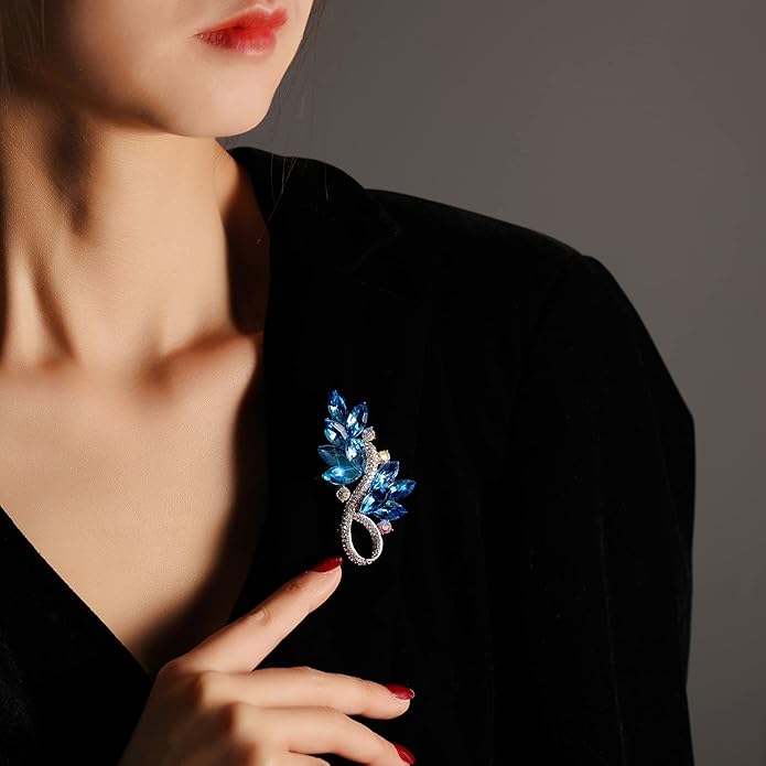 AILONMEI Brooch Pins For Women Fashion, Flower Brooches Jewelry For Women Floral Series Brooches And Pins Designer Lady's Costume