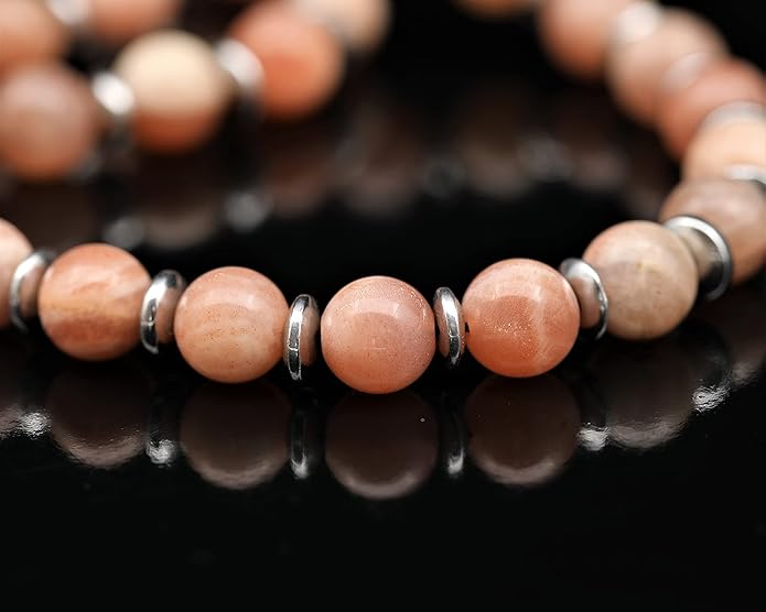 Natural Carnelian Agate Silver Pendant, Genuine Black Onyx Beaded Necklace, Gemstone Strong Necklace, 18x13 Cabachon, Fashion Dainty Jewelry, Healing Crystal Chakra Necklace, Minimalist Necklace