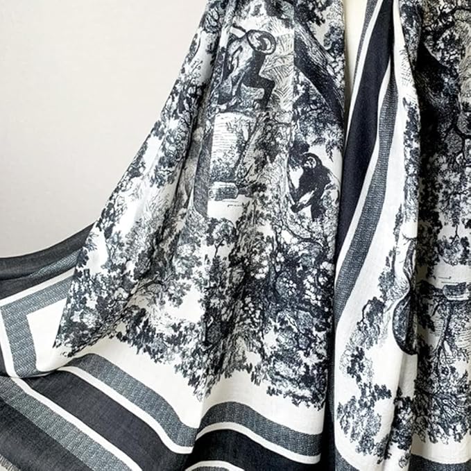 Clysoru Silk Scarf For Women Hair Scarves Lightweight Satin Elegant Shawl Wraps Bufanda Mujer Fashion Accessories 70.8"X35.4"