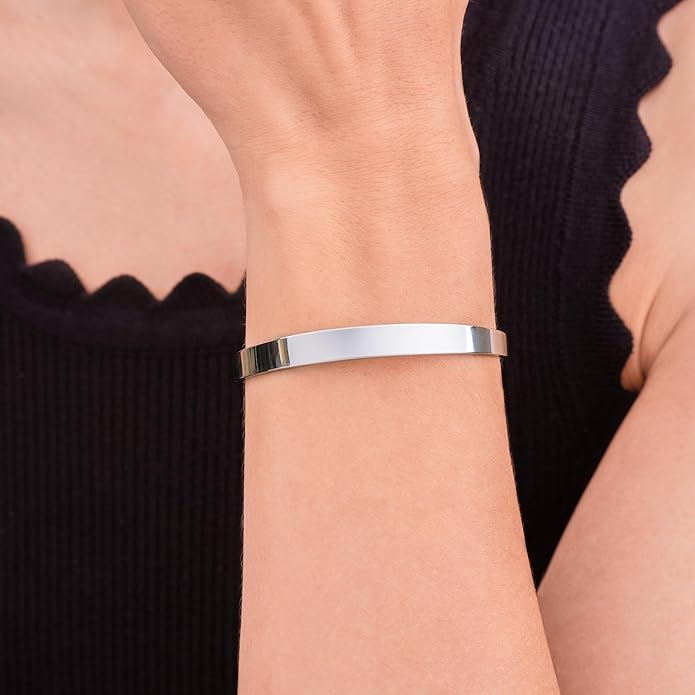 Amazon Essentials Cuff Bracelet, 8"
