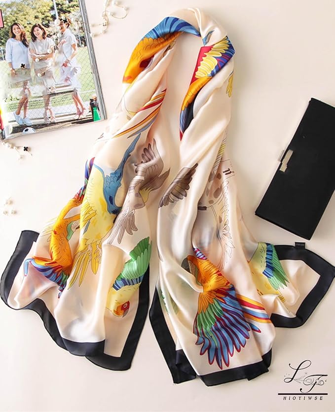 Hioyiwse Shawl Scarf For Women Lightweight Scarves Floral Pattern Formal Evening Dressesformal Shawl Summer Wraps