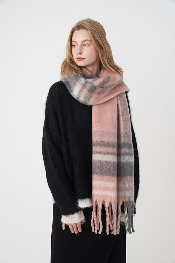 Halemet Vintage Scarfs for Women Warm Shawls and Wraps for Evening Dresses Soft Poncho Coat Thick Cardigan Wrap Cozy 2026
