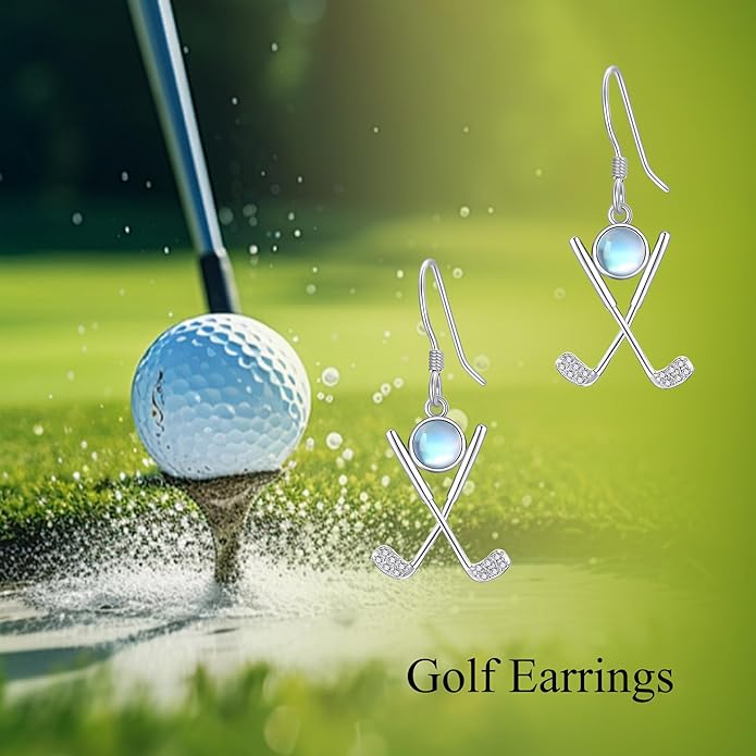 Pickleball/Tennis/Soccer/Volleyball/Golf/Hockey/Basketball Earrings for Women 925 Sterling Sliver Sports Ball Earrings Pickle Ball Dangle Earrings Pickleball Jewelry Gifts for Women Lover