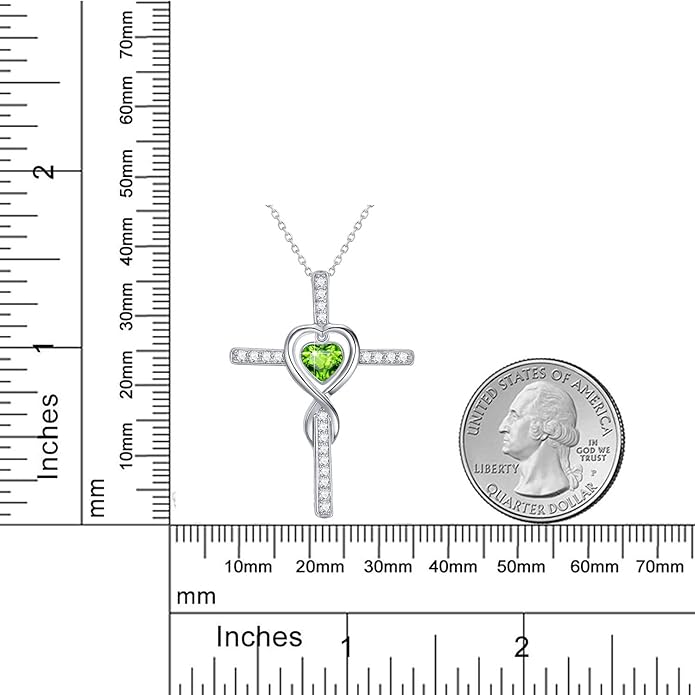 Dorella Love Infinity Christmas Jewelry for Women Birthday Gifts Wife Mom December January Birthstones Blue Topaz Garnet and More Stones Jewelry 925 Sterling Silver