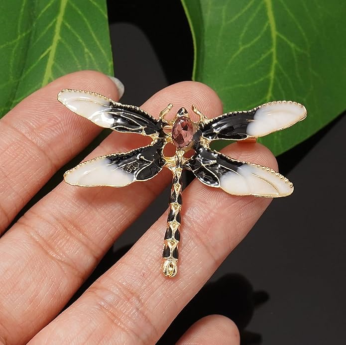 Gleamart Dragonfly Brooch Pin Acrylic Fly Insect Breastpin for Women Clothing Corsage