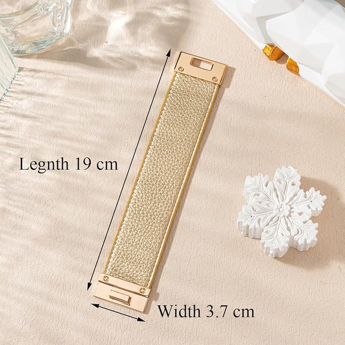 Rantanto Braid Leather Wrap Bracelet Trendy Stackable Crystal Cuff Boho Gold Heart Bracelet Jewelry Gift For Women