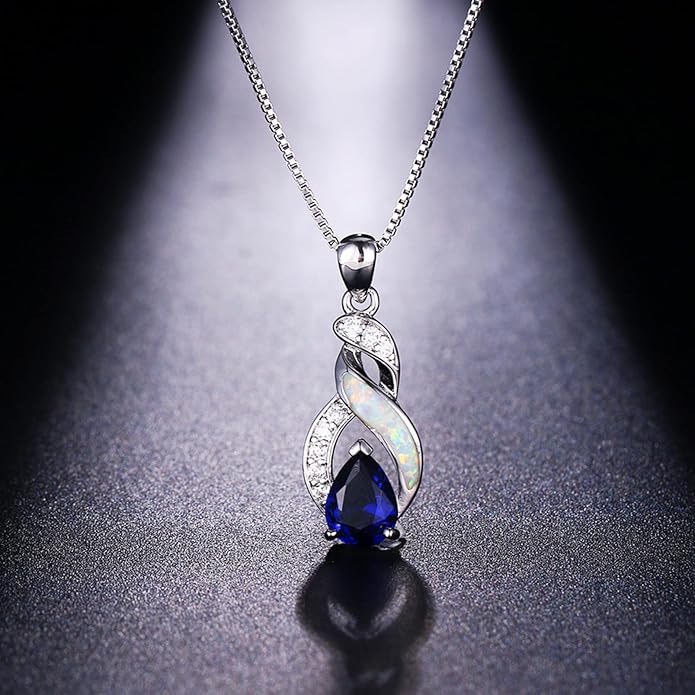 Hermosa Jewelry Sets Australian Created Opal Necklace Earrings Mother's Day Gifts Jewelry for Mom