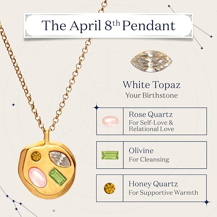 Birthdate 14k Gold Necklace for Women - 16-20in Adjustable 14 Karat Gold Chain with Lobster Clasp - Cadenas de Oro 14k Puro Para Mujer, Ladies Jewelry Birthstone