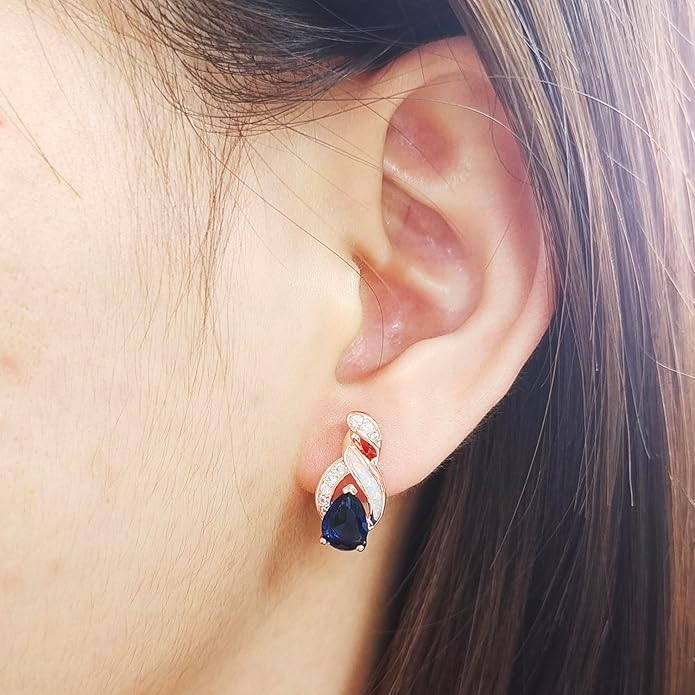 Hermosa Jewelry Sets Australian Created Opal Necklace Earrings Mother's Day Gifts Jewelry for Mom